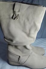 Lotus Beige Suede Leather Ladies Boots UK Size 8