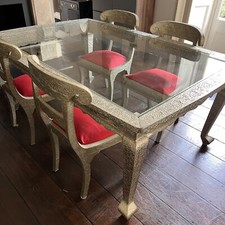 Stunning Anglo Indian Dining Table And Chairs