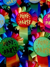 RAINBOW PONY PARTY 1 TIER x10