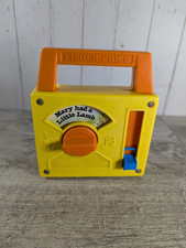 Vintage Fisher Price Musical Radio Children's Toy - Plays Mary Had A Little Lamb