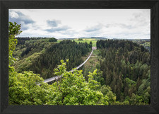 Hanging rope bridge - bridge, framed