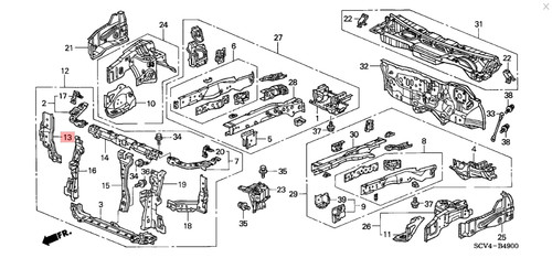 Honda genuine 60411 - honda,