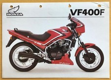 HONDA VF400F Super Sports Motorcycle Sales Specification Leaflet April 1983