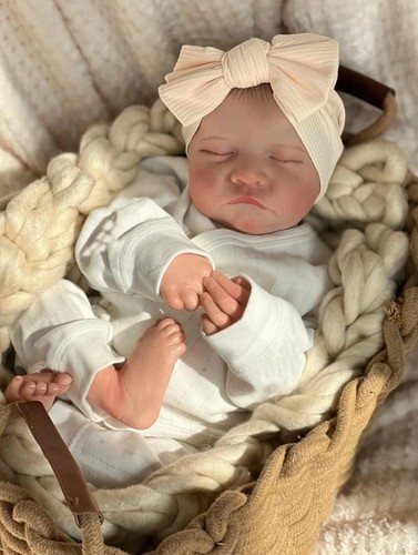 Reborn baby girl doll sleeping - reborn,