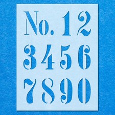 Numbers Number Stencil: Mylar