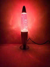 Vintage Glitter Lamp Pink
