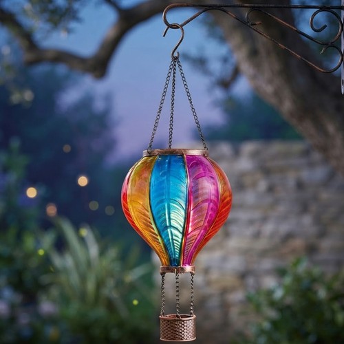 Rainbow garden solar lantern - rainbow,