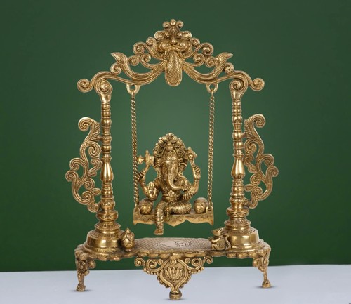 Brass ganesh jhula hanging - ganesh,