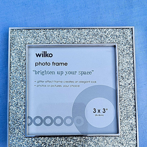 Wilko silver glitter photo - silver,