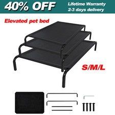 High Raised Dog Bed Elevated Pet Bed With Metal Frame&mesh Topper Indoor Outdoor