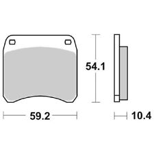 PAIR OF BRAKE PADS 523DC 523