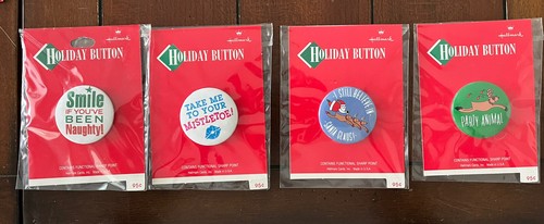 Hallmark nos pinback buttons - hallmark,