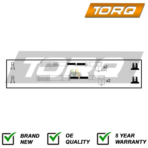 Ignition leads torq fits ford - leads,
