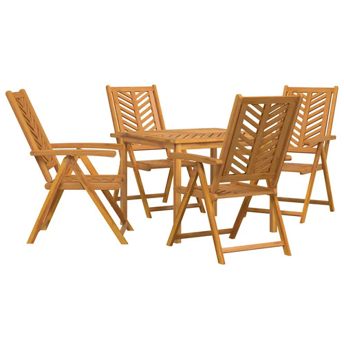 Garden dining set brown solid - garden,
