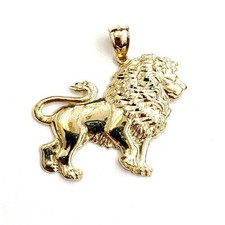 10k yellow Gold lion full body
