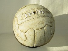 Vintage White Leather Football
