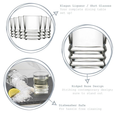 Elegan shot glasses 80ml - shot,