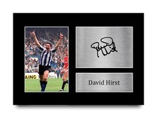 David Hirst Printed Autographed A4 Picture for Football Fan