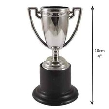 Gold Silver Trophy Plastic Trophies Sports Day Prize Winner Party Bag Kids Toy