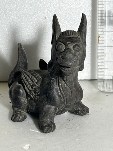 Vintage japanese metal komainu - japanese,