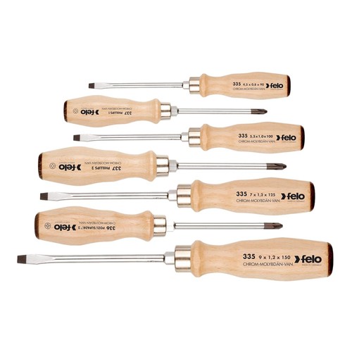 Felo screwdriver wooden handle - screwdriver,