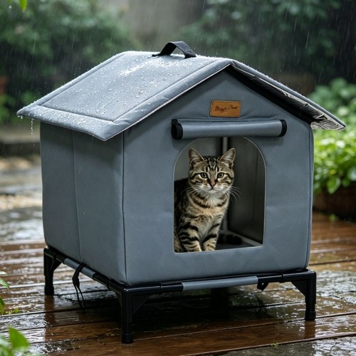 Outdoor insulated stray cat - insulated,