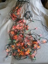 Vintage Christmas 200 Lamp Lighting Chain Fairy Lights 5051 1 STRING UNTESTED