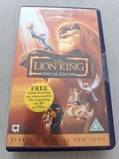 VHS VIDEO Walt Disney The Lion