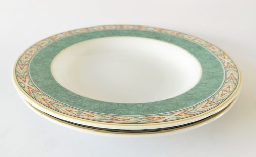 Wedgwood aztec rimmed soup - rimmed,