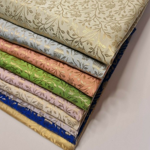 Floral brocade material - floral,