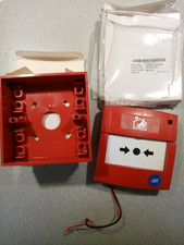 TYCO ADT CP820 MX ADDRESSABLE CALL POINT 514.800.603 +cover + box - used