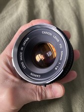 Canon 50mm F1.8 Chrome Nose FD
