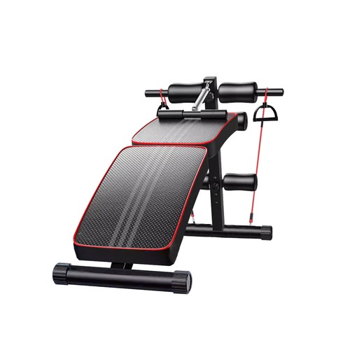 Sit ups home - dumbbell, stool