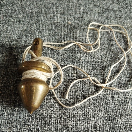 Vintage brass plumbob and - brass,