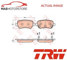 BRAKE PADS SET BRAKING PAD REAR TRW GDB3585 A NEW OE REPLACEMENT