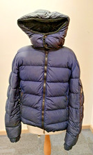 Moncler Navy Hooded Puffa Coat / Jacket