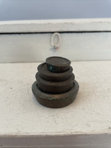 Brass weights vintage - 4, small
