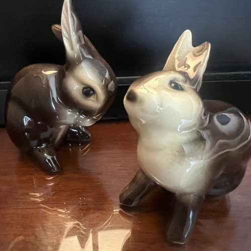 Vintage beswick bunnies brown - vintage,