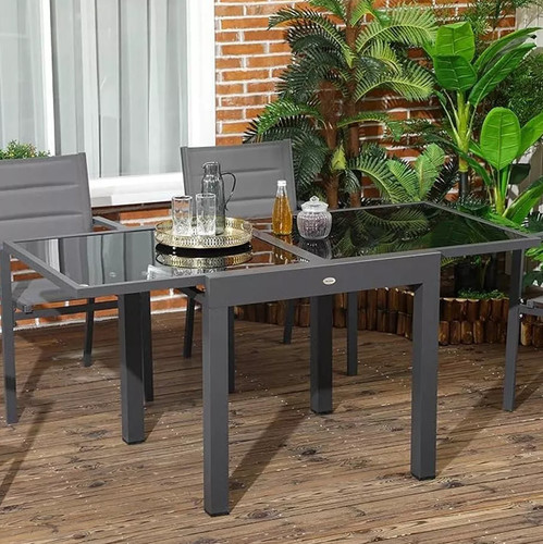 Extending garden dining table - extending,