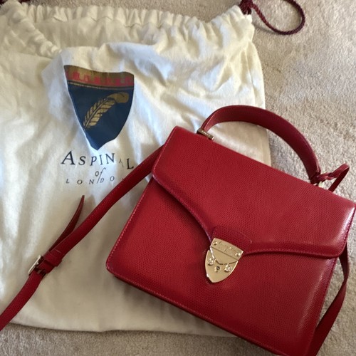 Aspinal london red lizard - red,