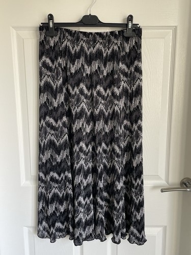Ladies black mix zig zag - black,
