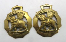 ANTIQUE HORSES BRASSES - ELEPHANTS - OVERSIZED MEDALLIONS - HORSE HARNESS
