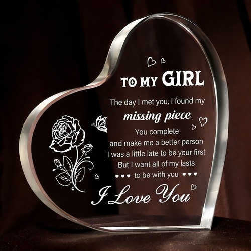 Love you acrylic - i, plaque