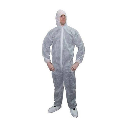 Disposable white overalls - white,