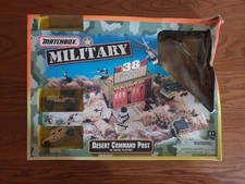 Vintage Matchbox Military Desert Command Post Set. Used Good Condition, c1996