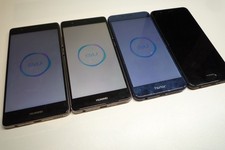 Job lot 4x Huawei Phones: P9 EVA-L09 - 32GB, Honor 8 FRD-L02, P10 VTR-L29