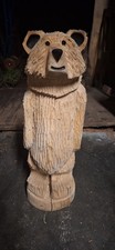 Chainsaw Carving Bear Elm Wood