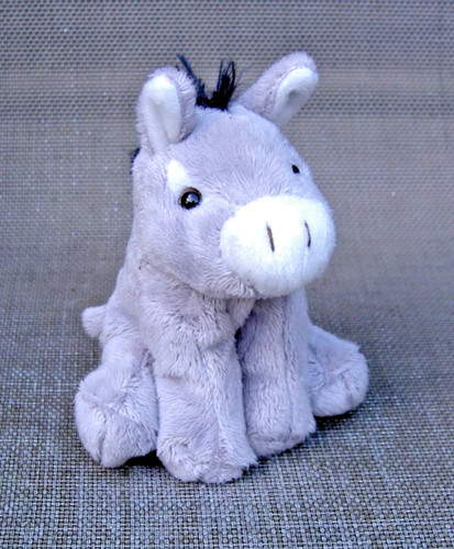 Little grey donkey - little, pocket