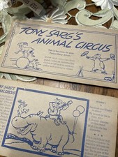 1938 Tony Sarg's Animal Circus Cards NABISCO Shredded Wheat Premiums-36 Cards