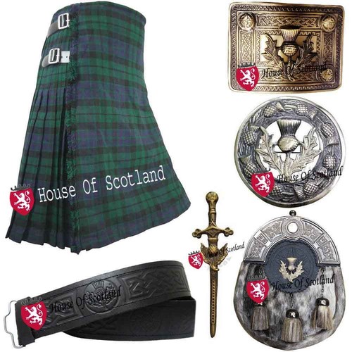 Kilt outfit set - kilt, watch